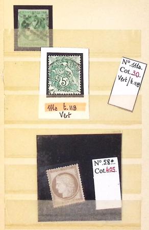 1849-1876, Lot de classiques de France, avec N°2 ST,
