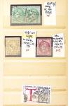 1849-1876, Lot de classiques de France, avec N°2 ST,