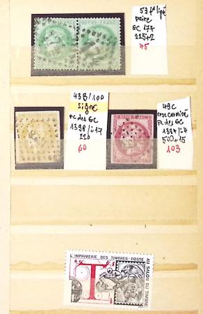 1849-1876, Lot de classiques de France, avec N°2 ST,