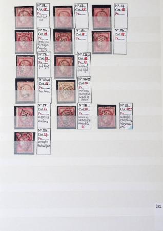 1849-1876, Lot de classiques de France, avec N°2 ST,