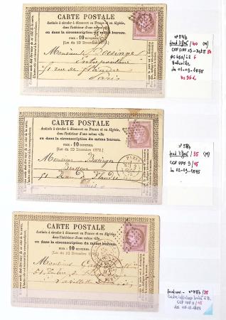 1849-1876, Lot de classiques de France, avec N°2 ST,