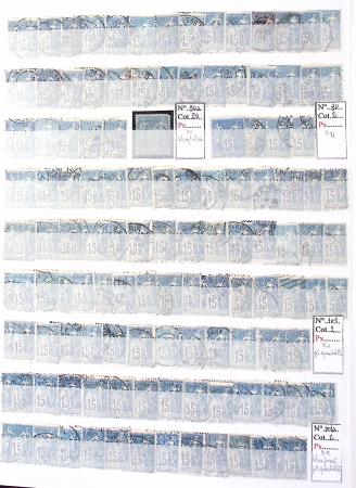 1849-1876, Lot de classiques de France, avec N°2 ST,