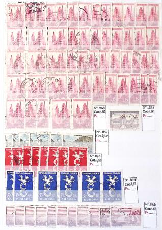 1849-1876, Lot de classiques de France, avec N°2 ST,