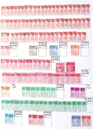 1849-1876, Lot de classiques de France, avec N°2 ST,