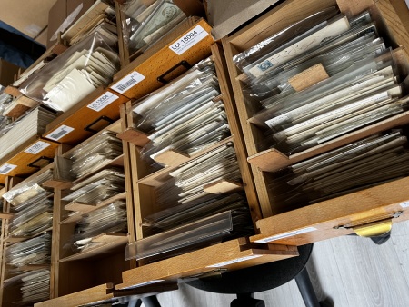 1700-1876, Collection de marques postales et de lettres