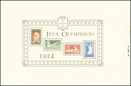 N°183-186 Jeux Olympiques Paris 1924, épreuve collective
