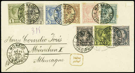 N°1 à 9, Les 9 valeurs Prince Charles III obl. Monaco