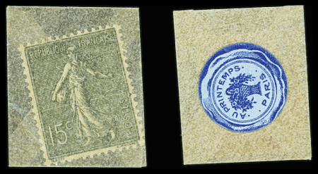 N°130 15c vert, plus n°138 10c rouge, tous les deux