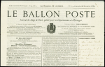 N°29, non oblitéré sur enveloppe à en-tête "par ballon