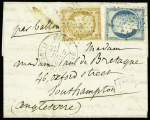 N°36 + 37 OBL étoile muette + CAD "Paris Pl. de la