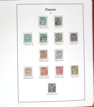 1849-1981, Collection de FRANCE en 5 albums, neuf à