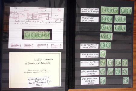 1849-1899, Stock de classique en 11 classeurs dont