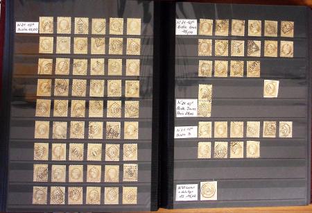1849-1899, Stock de classique en 11 classeurs dont