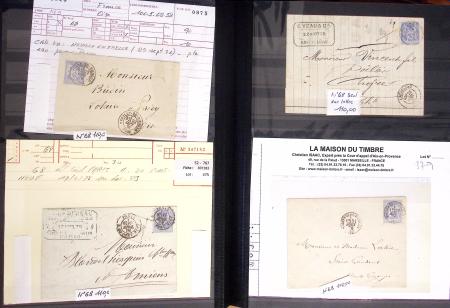 1849-1899, Stock de classique en 11 classeurs dont