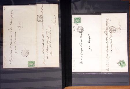 1849-1899, Stock de classique en 11 classeurs dont