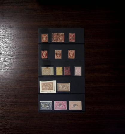 1849-1936, Timbres de forte cote dont n°6 (x4), 18