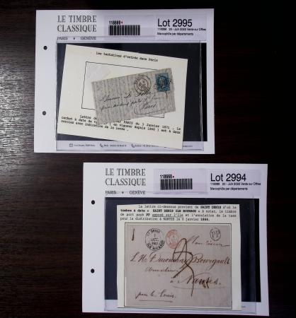 LOIRE INFERIEURE 1720-1875, Solide base pour une collection