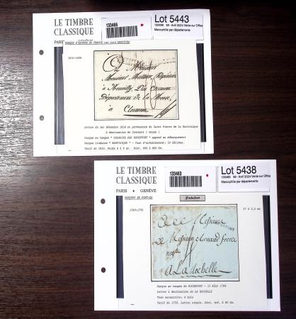 CHARENTE INFERIEURE 1783-1876, Excellente base pour