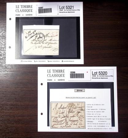 CHARENTE INFERIEURE 1783-1876, Excellente base pour