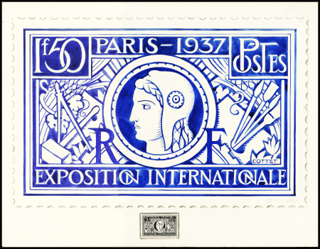 N°327 Exposition internationale de Paris 1937, superbe