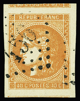 N°48a 40c orange vif, belle nuance profonde, très belles