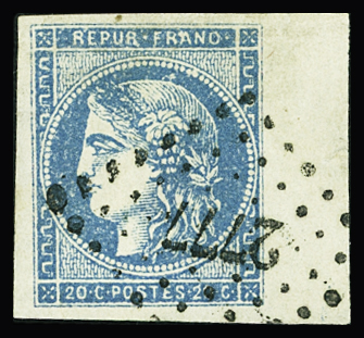 Spectaculaire variété "REPUR" et "FRANCO" sur N°45C