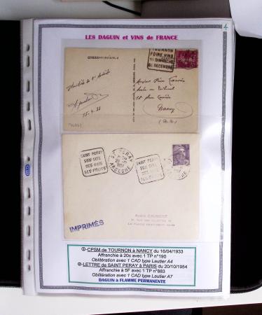1925-60 Importante collection d'oblitération DAGUIN
