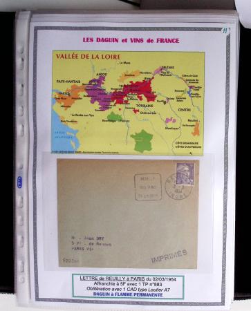 1925-60 Importante collection d'oblitération DAGUIN