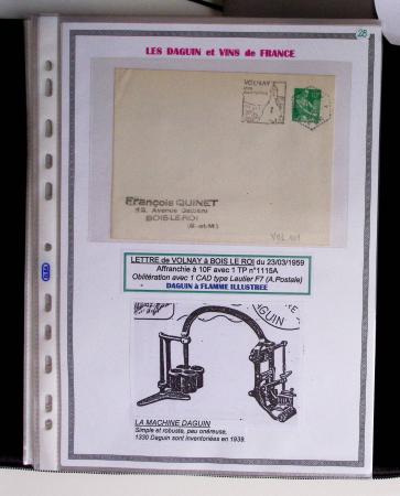 1925-60 Importante collection d'oblitération DAGUIN