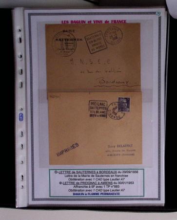 1925-60 Importante collection d'oblitération DAGUIN