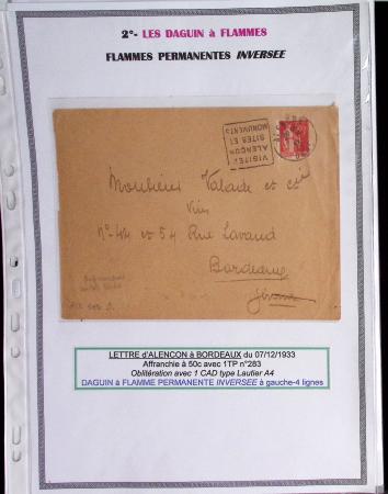 1925-60 Importante collection d'oblitération DAGUIN