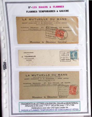 1925-60 Importante collection d'oblitération DAGUIN