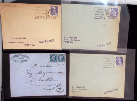 1925-60 Importante collection d'oblitération DAGUIN