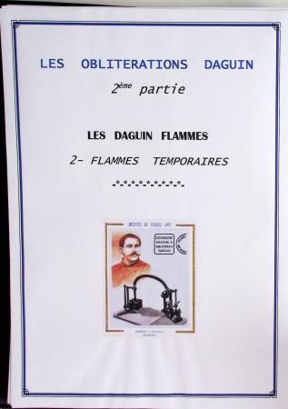 1925-60 Importante collection d'oblitération DAGUIN