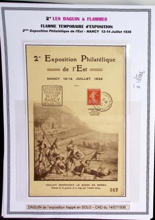 1925-60 Importante collection d'oblitération DAGUIN