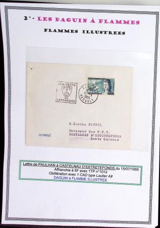 1925-60 Importante collection d'oblitération DAGUIN