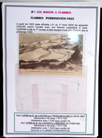 1925-60 Importante collection d'oblitération DAGUIN