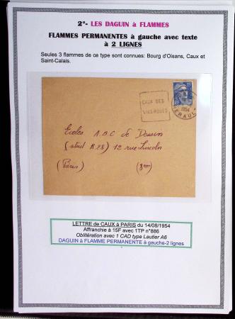 1925-60 Importante collection d'oblitération DAGUIN