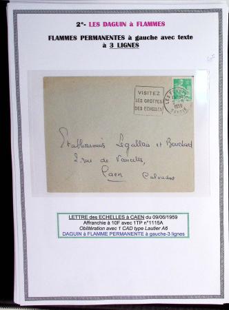 1925-60 Importante collection d'oblitération DAGUIN