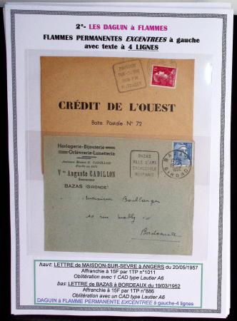 1925-60 Importante collection d'oblitération DAGUIN