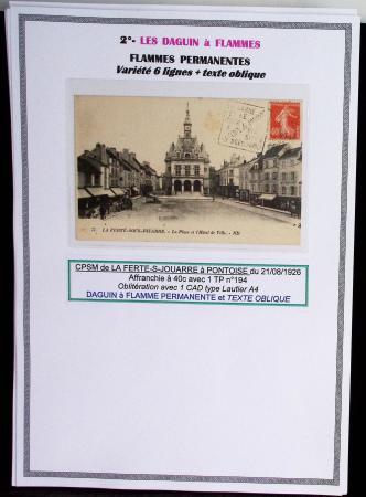 1925-60 Importante collection d'oblitération DAGUIN