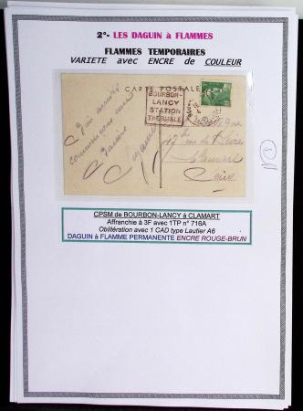 1925-60 Importante collection d'oblitération DAGUIN