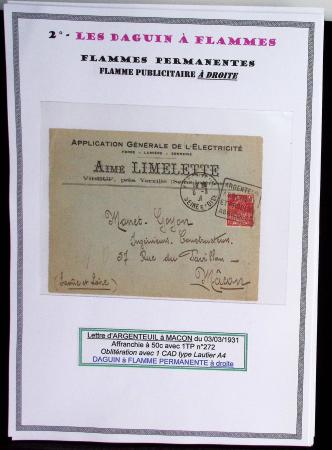 1925-60 Importante collection d'oblitération DAGUIN