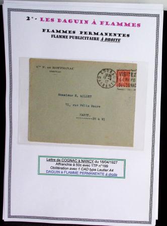 1925-60 Importante collection d'oblitération DAGUIN