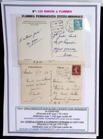 1925-60 Importante collection d'oblitération DAGUIN