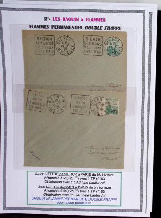 1925-60 Importante collection d'oblitération DAGUIN