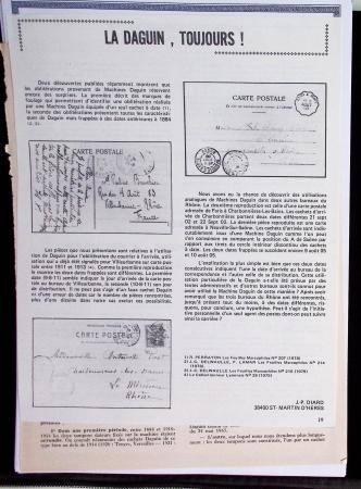 1925-60 Importante collection d'oblitération DAGUIN