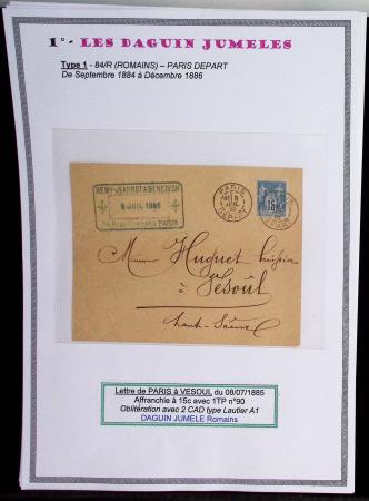 1925-60 Importante collection d'oblitération DAGUIN