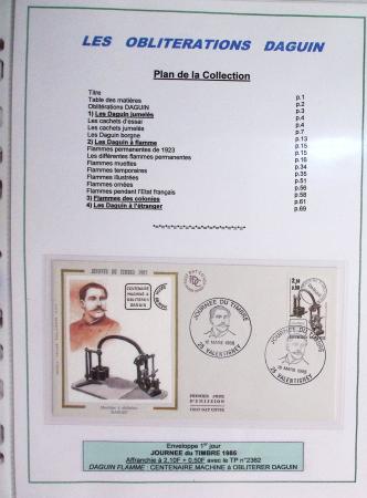 1925-60 Importante collection d'oblitération DAGUIN