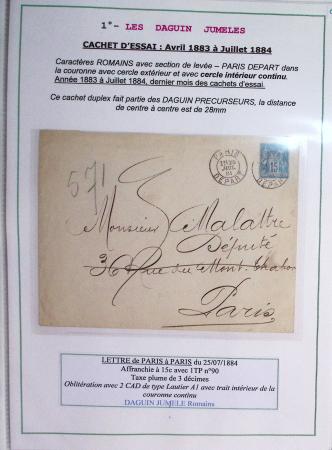 1925-60 Importante collection d'oblitération DAGUIN